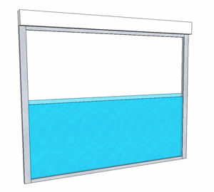 Vertical sliding window
